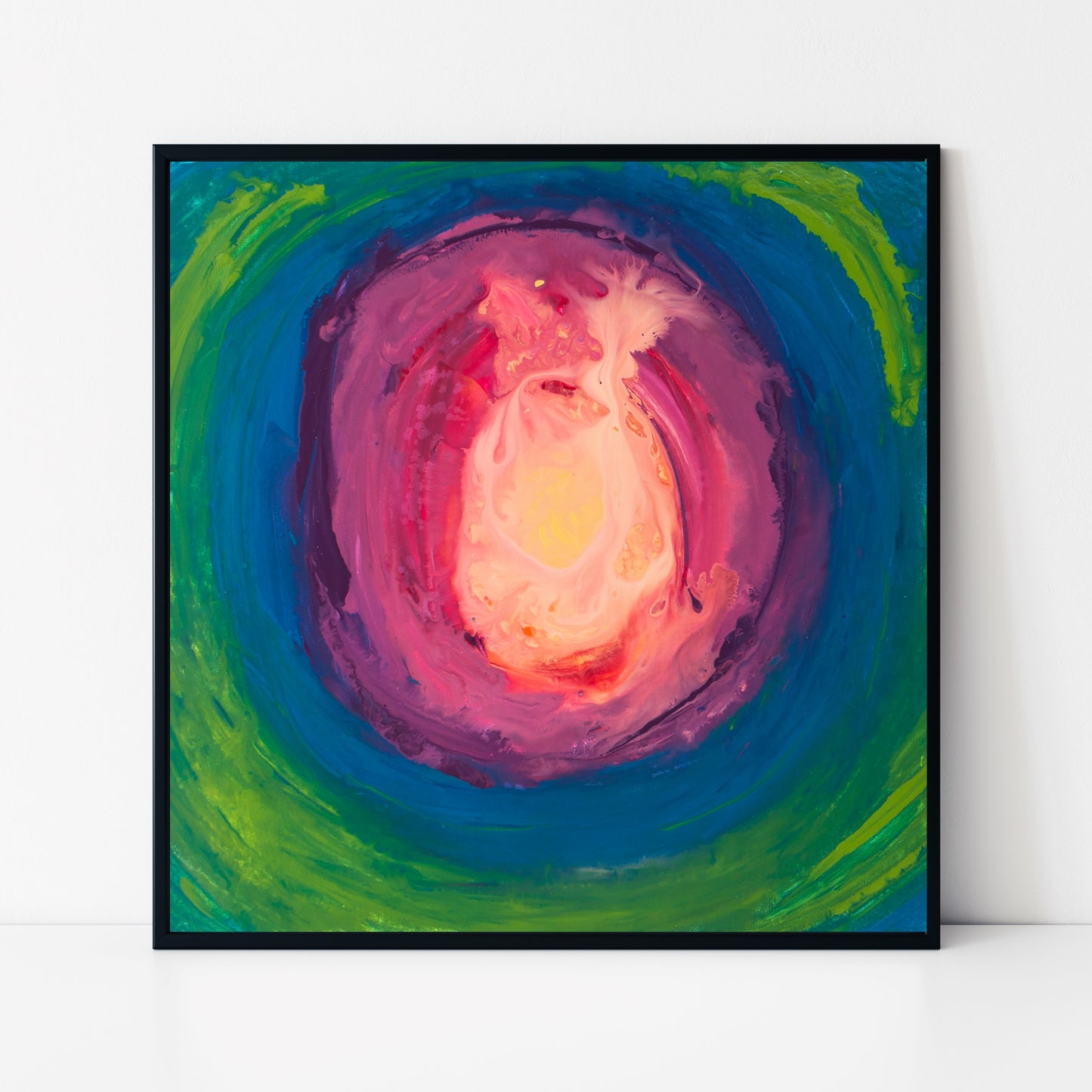 Circular Surrender - Original Abstract Painting in Austin Texas 24" x 24"