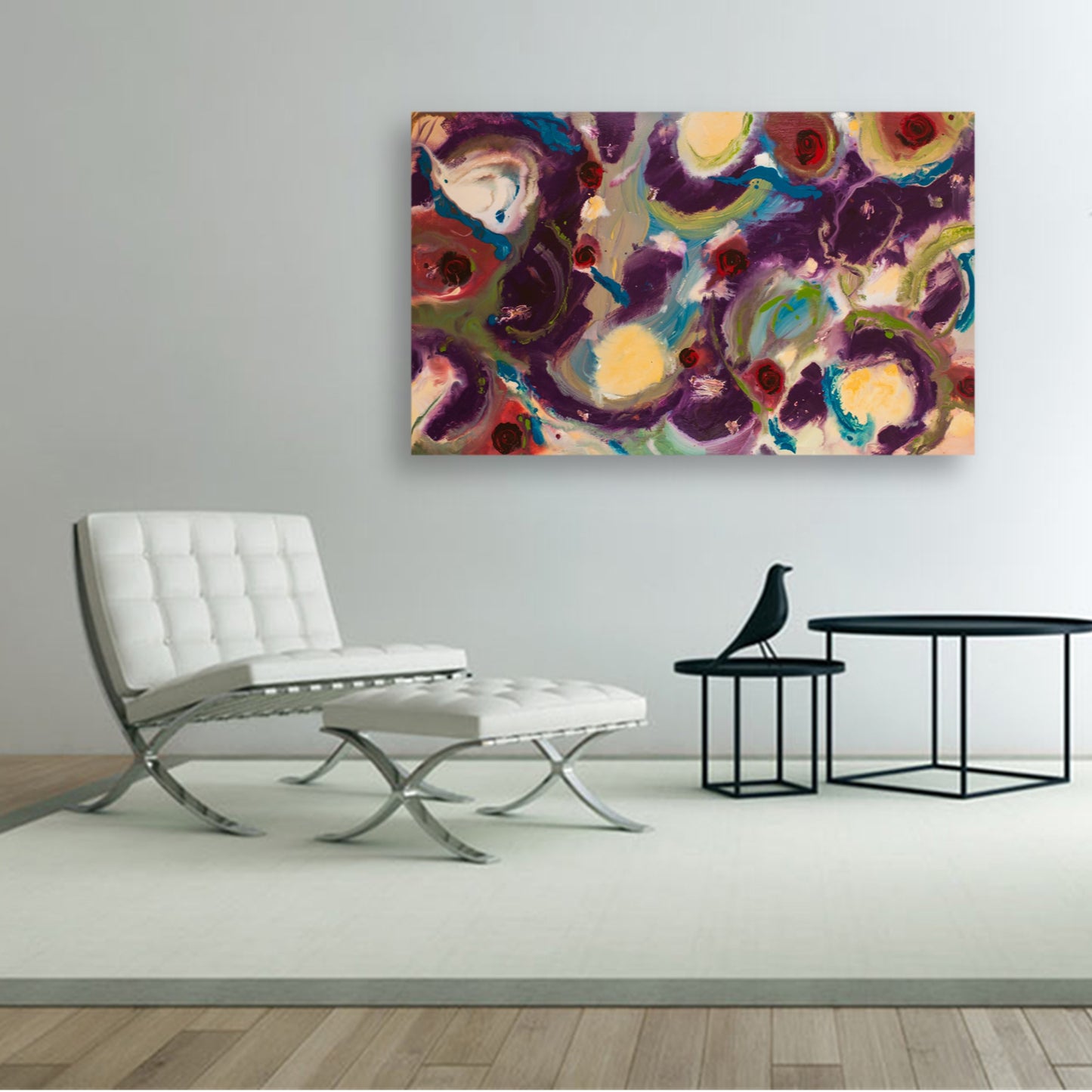 Audacious Absurdity - Original Abstract Painting in Austin Texas 30" x 48"