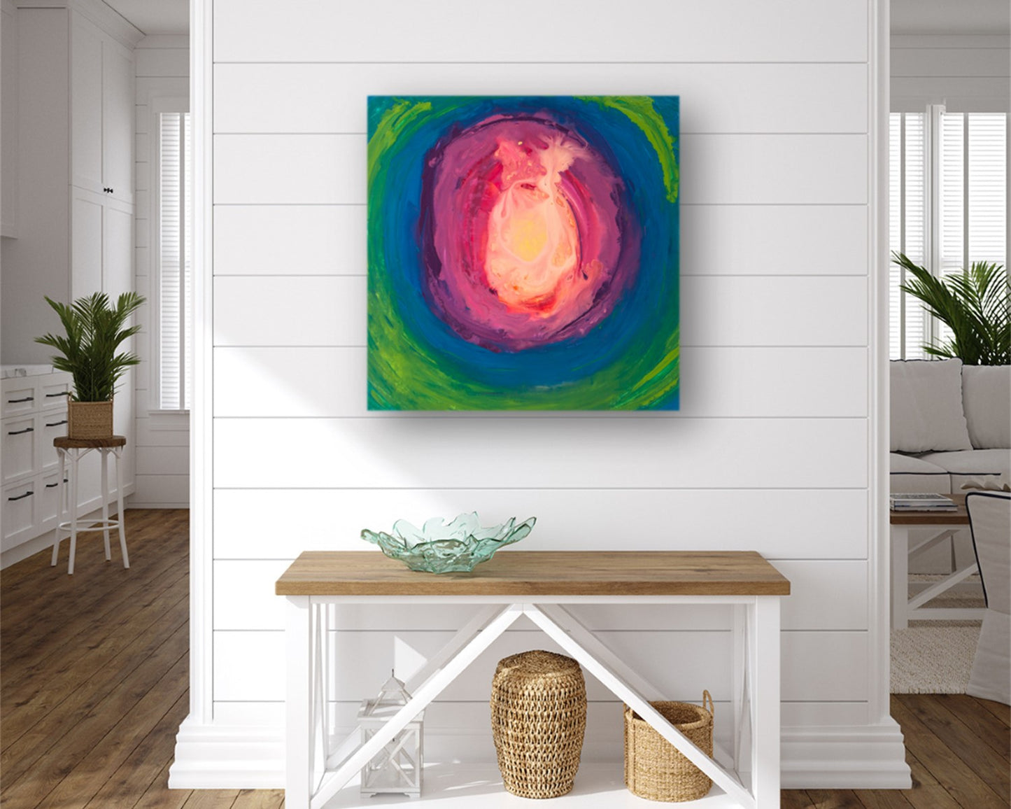 Circular Surrender - Original Abstract Painting in Austin Texas 24" x 24"