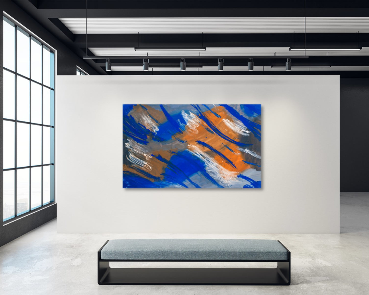 Clandestine Corazon - Original Abstract Painting in Austin Texas 30" x 48"