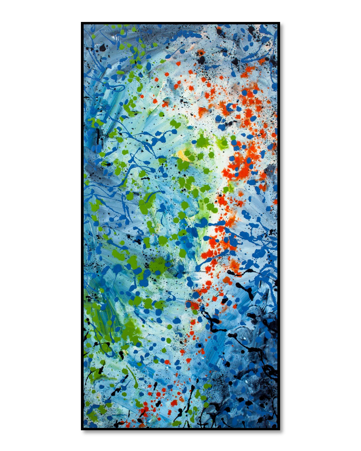 Entangled Eloquence - Original Abstract Painting in Austin Texas 24" x 48"