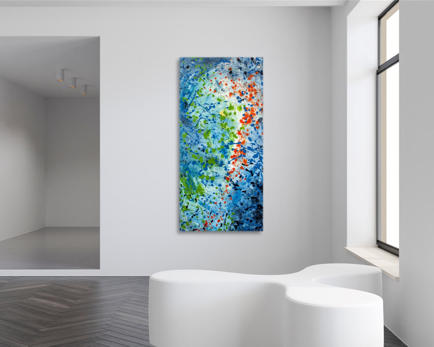 Entangled Eloquence - Original Abstract Painting in Austin Texas 24" x 48"