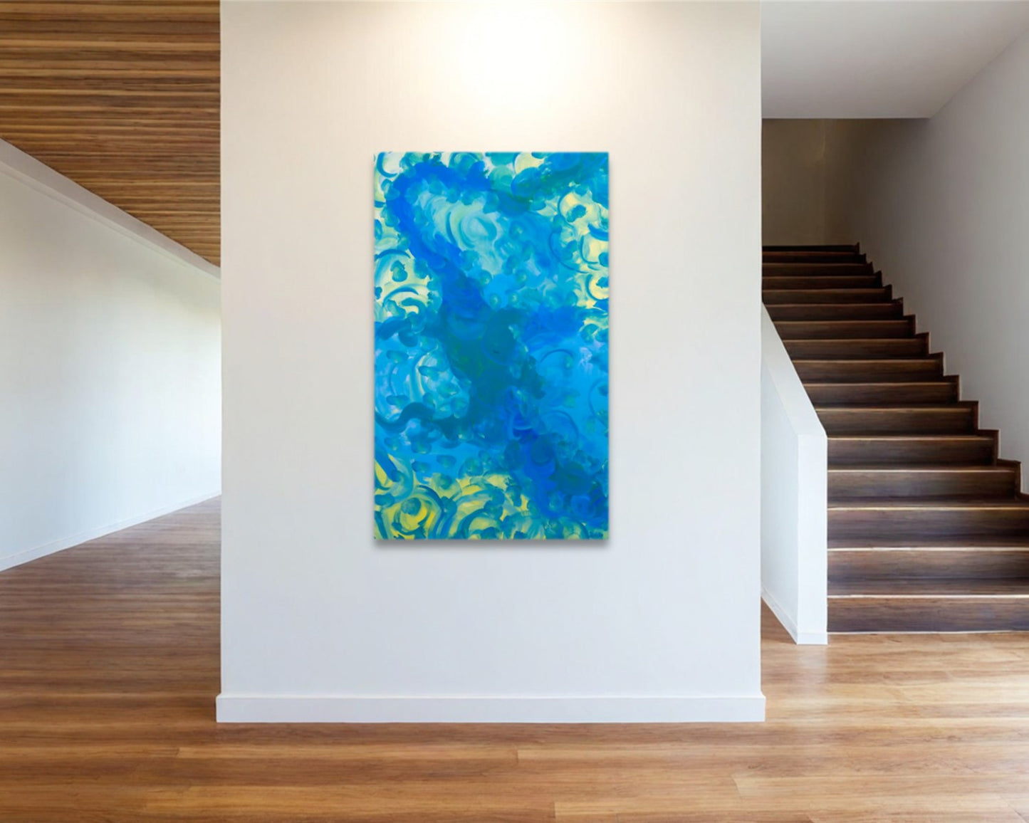 Explicitly Elbowed - Original Abstract Painting in Austin Texas 30" x 48"