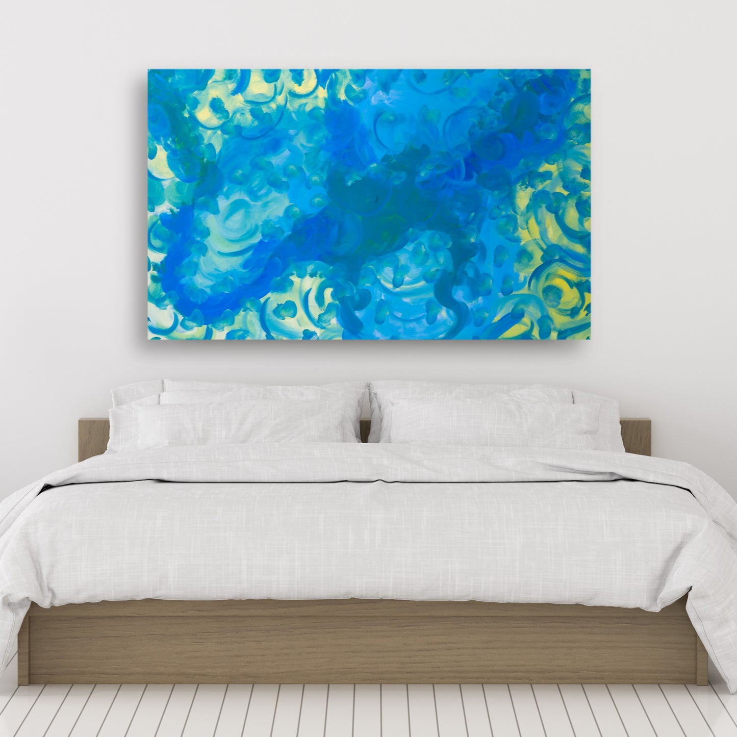 Explicitly Elbowed - Original Abstract Painting in Austin Texas 30" x 48"