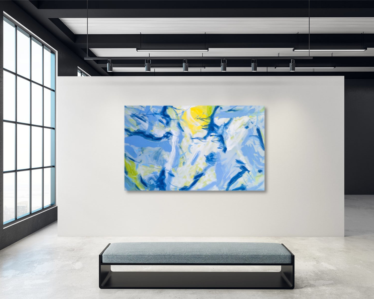 Fictional Matter - Original Abstract Painting in Austin Texas 30" x 48"
