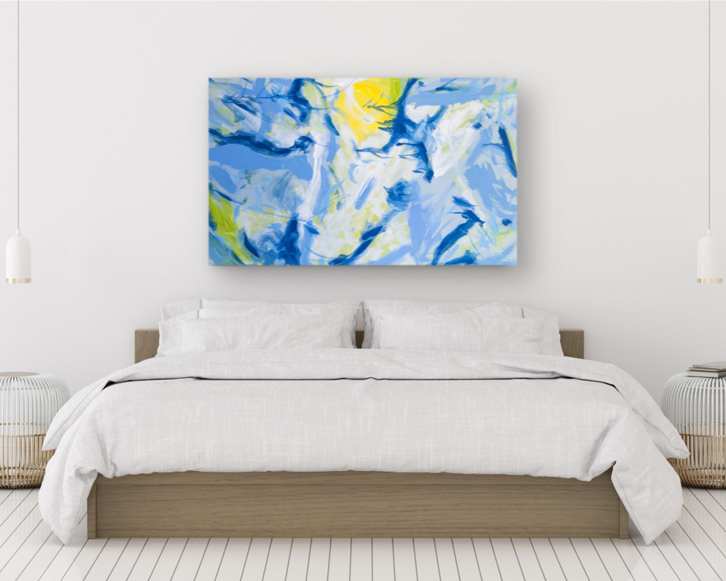 Fictional Matter - Original Abstract Painting in Austin Texas 30" x 48"