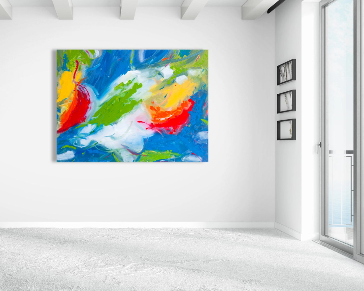 Fraught Foliage - Original Abstract Painting in Austin Texas 30" x 40"