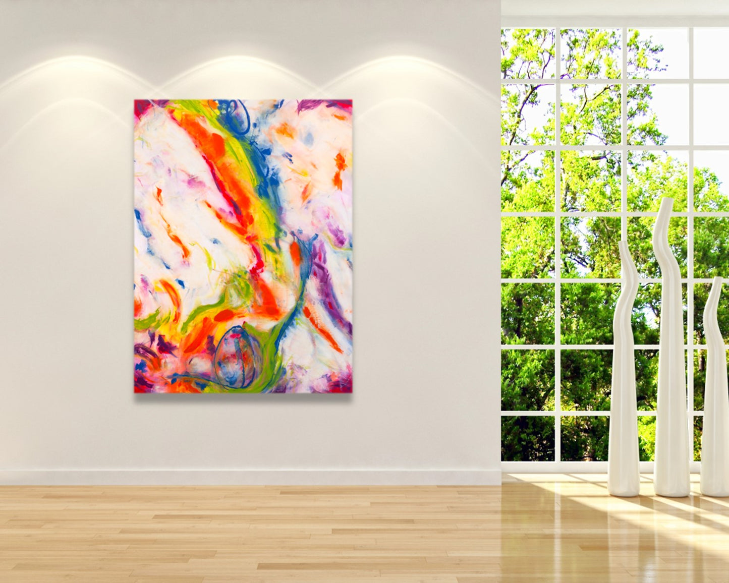 Hazardous Haywire- Original Abstract Painting in Austin Texas 30" x 40"