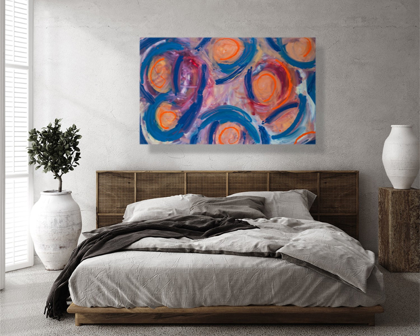 Heartless Encounter - Original Abstract Painting in Austin Texas 30" x 48"