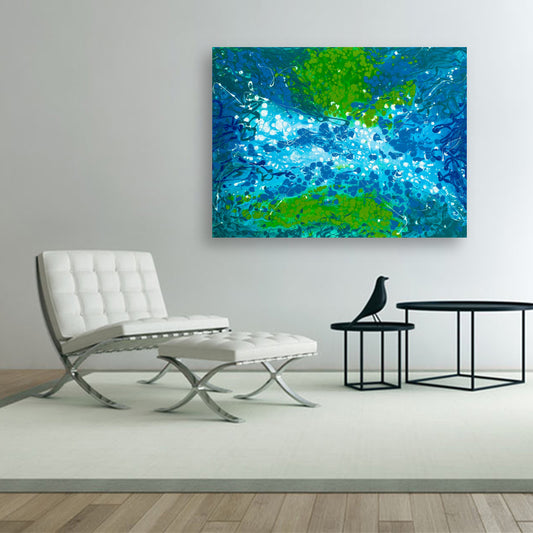 Lingering Levity - Original Abstract Painting in Austin Texas 30" x 40"
