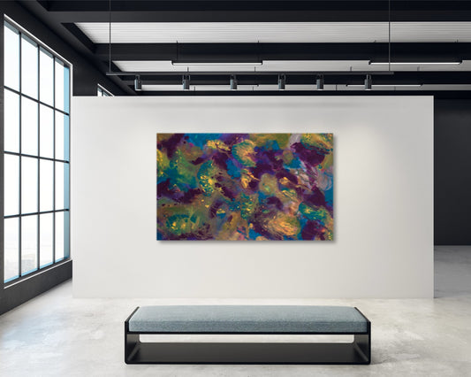 Overacting Disorder - Original Abstract Painting in Austin Texas 30" x 48"