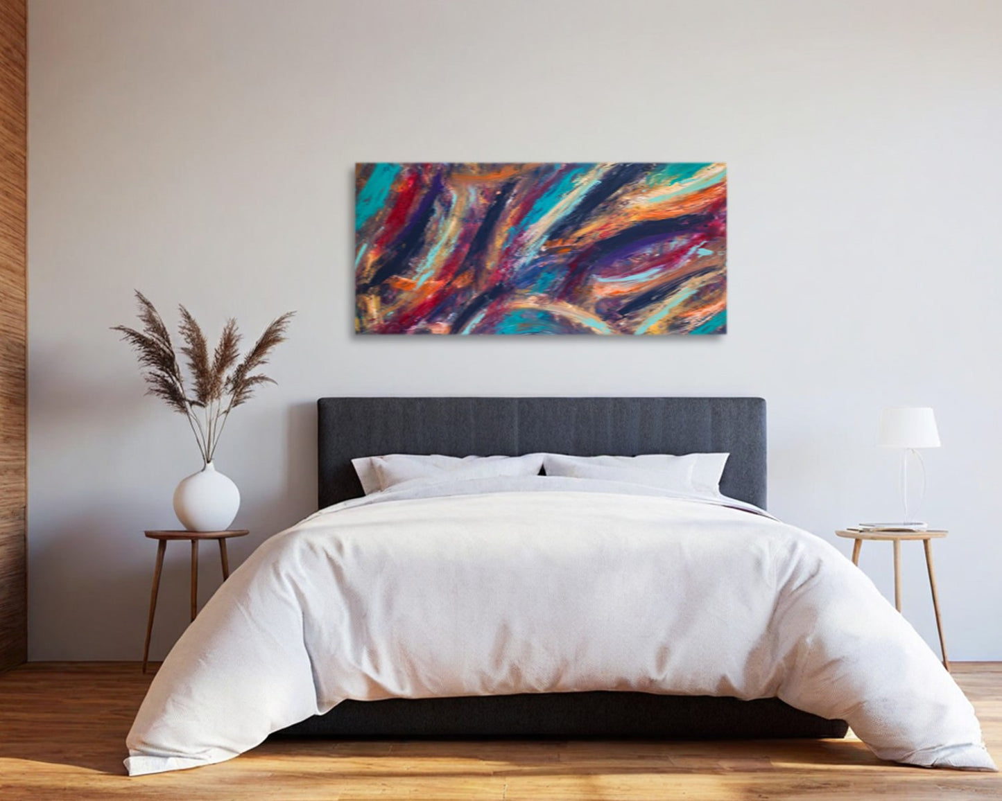 Resistant Requisitions - Original Abstract Painting in Austin Texas 24" x 48"