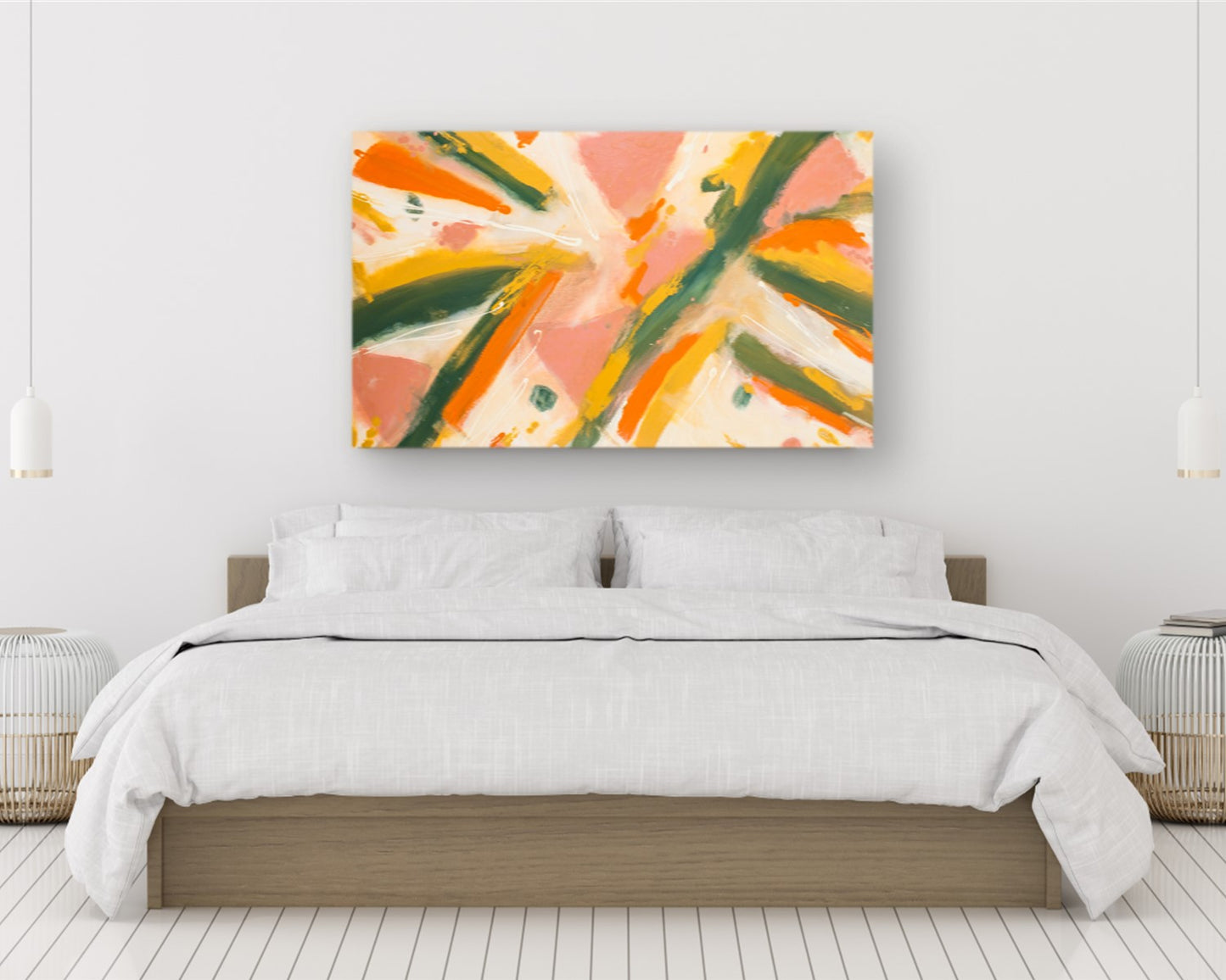 Simplified Snafu - Original Abstract Painting in Austin Texas 30" x 48"