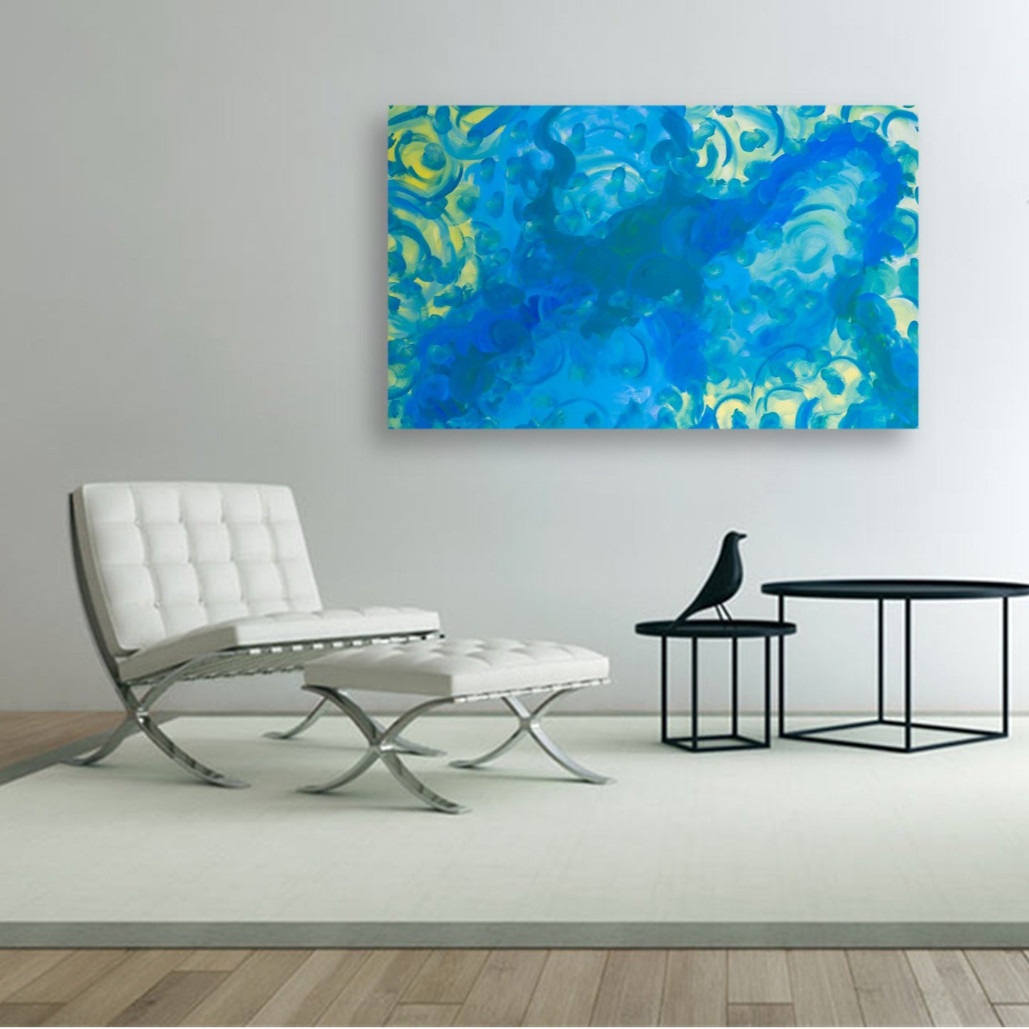 Explicitly Elbowed - Original Abstract Painting in Austin Texas 30" x 48"
