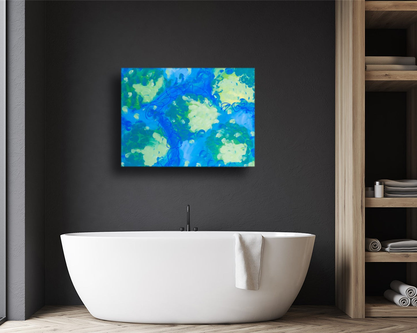 Extraordinary Enchantment- Original Abstract Painting in Austin Texas 30" x 40"