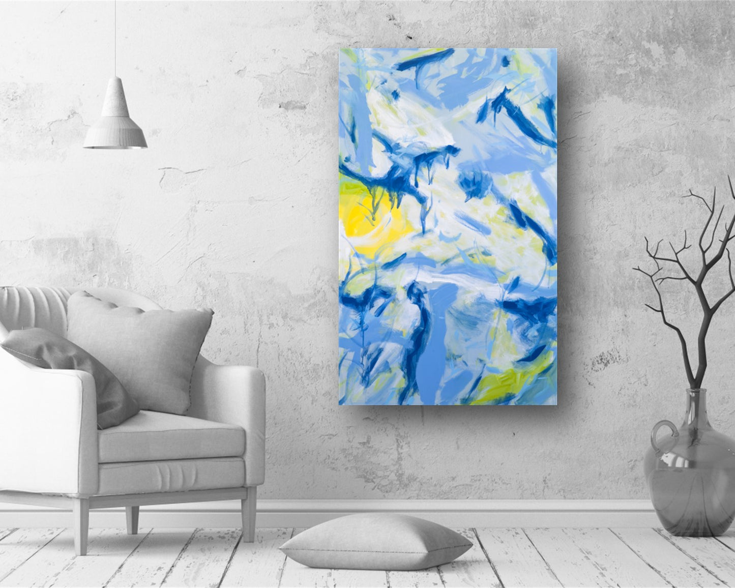 Fictional Matter - Original Abstract Painting in Austin Texas 30" x 48"