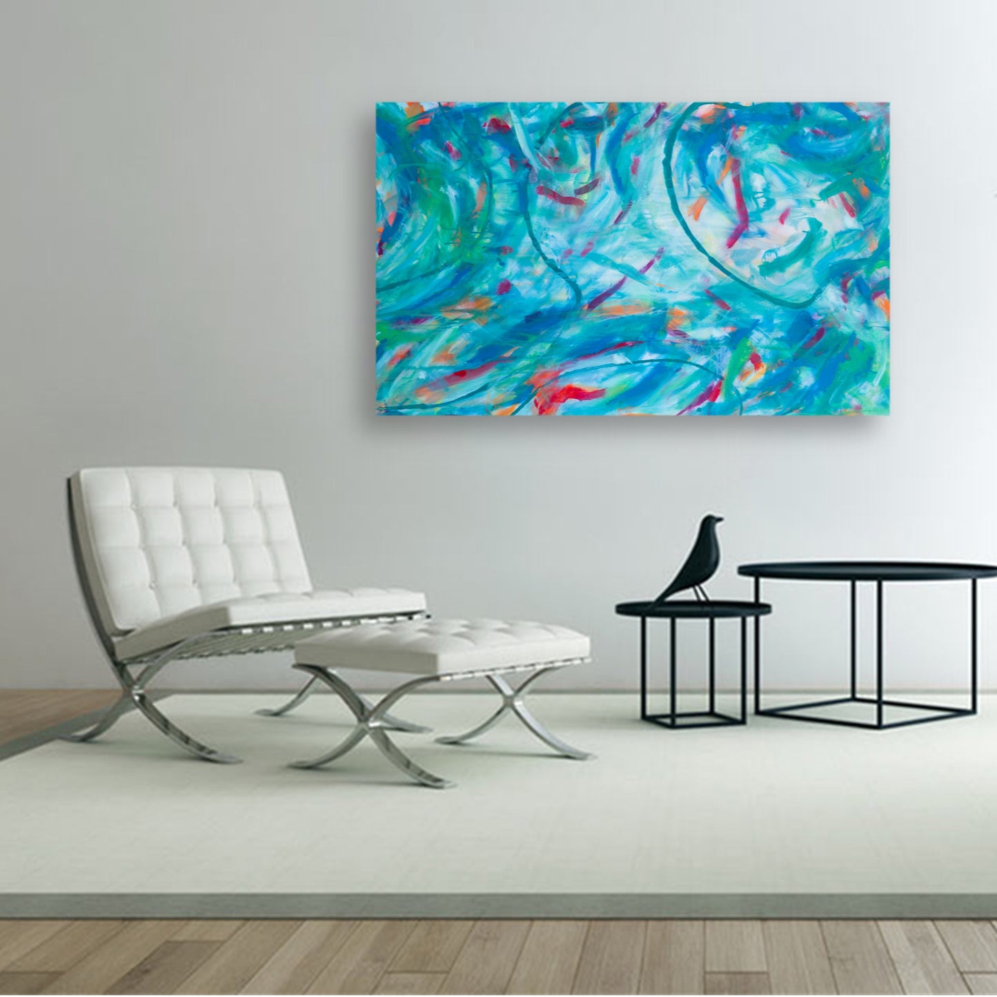 Firsthand Fervor - Original Abstract Painting in Austin Texas 30" x 48"