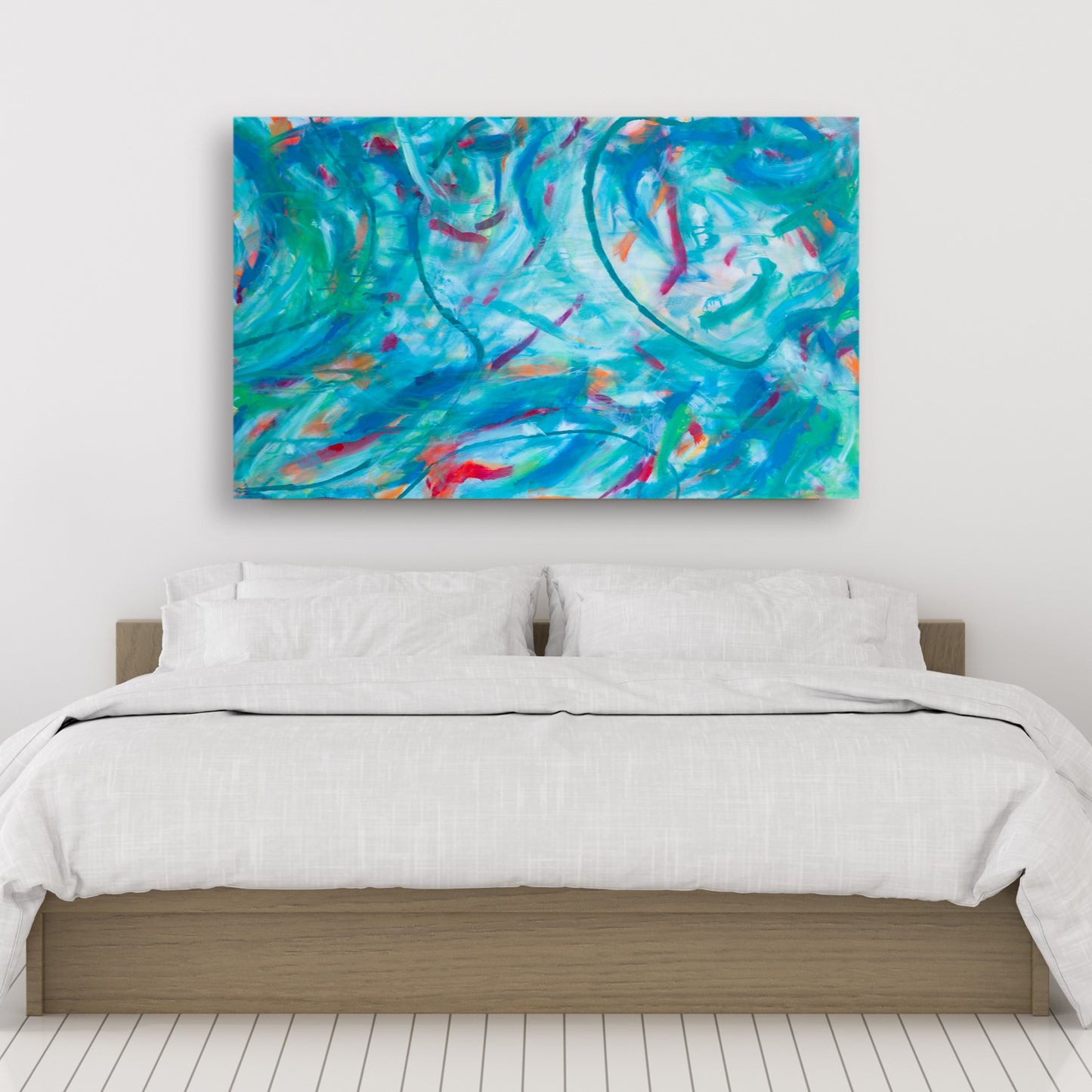 Firsthand Fervor - Original Abstract Painting in Austin Texas 30" x 48"