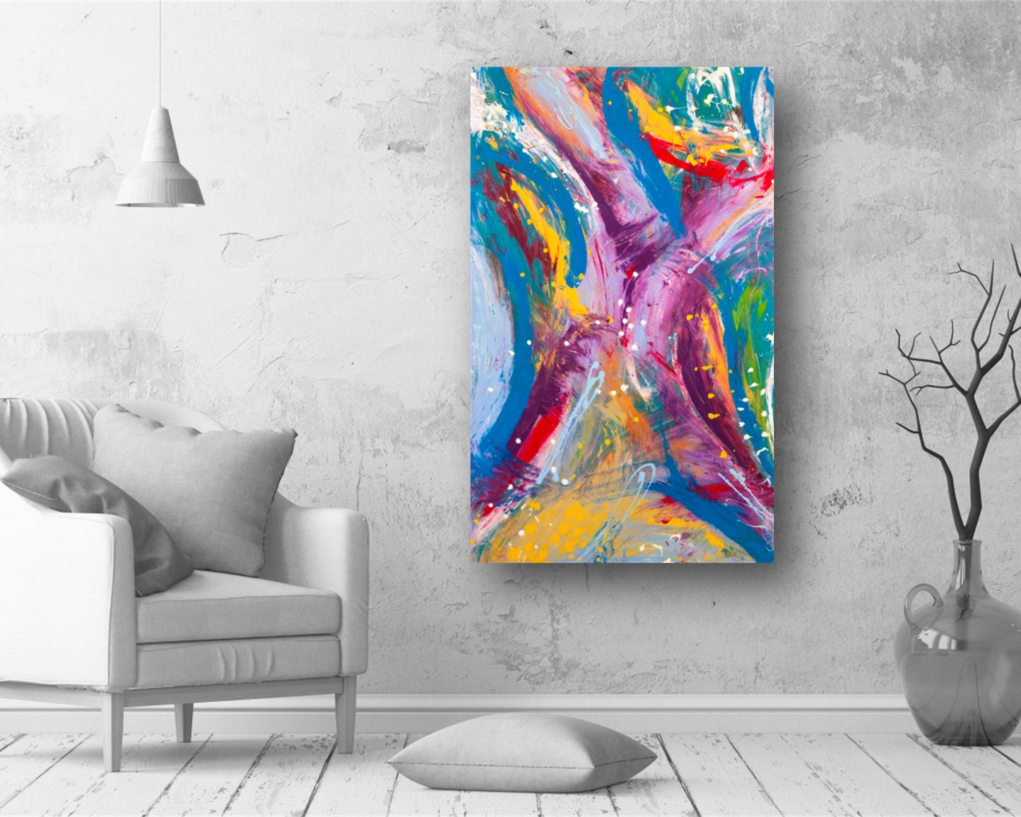 Foolish Dreams - Original Abstract Painting in Austin Texas 30" x 48"
