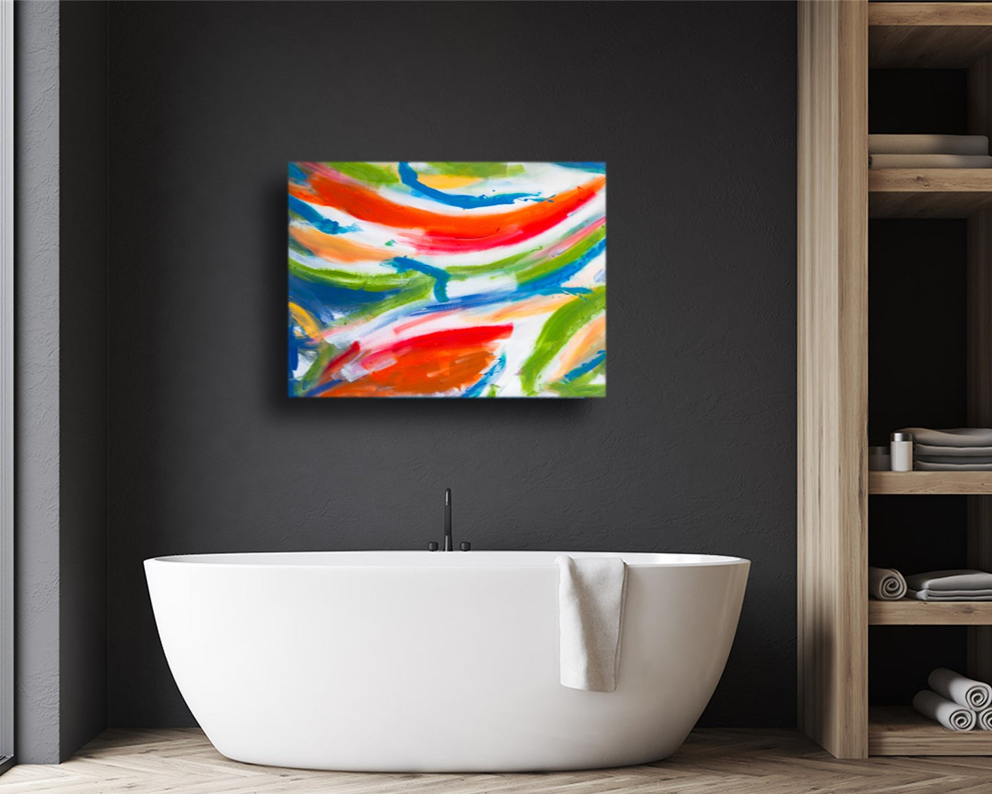 Fragile Bones - Original Abstract Painting in Austin Texas 30" x 40"