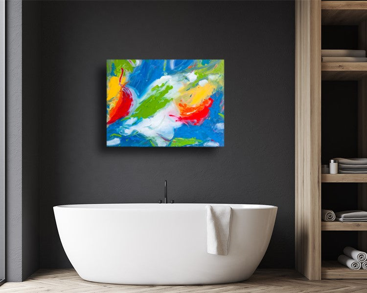 Fraught Foliage - Original Abstract Painting in Austin Texas 30" x 40"