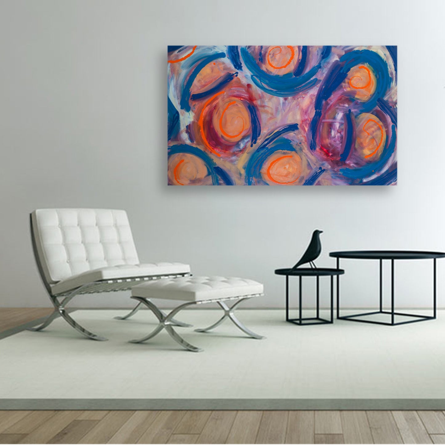 Heartless Encounter - Original Abstract Painting in Austin Texas 30" x 48"