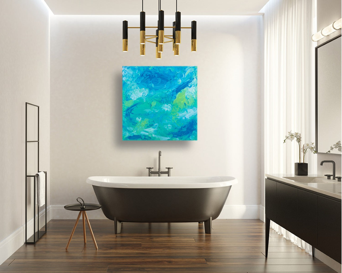 Seasoned Scenario - Original Abstract Painting in Austin Texas 24" x 24"