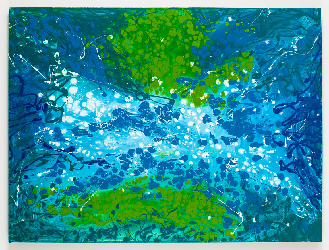 Lingering Levity - Original Abstract Painting in Austin Texas 30" x 40"