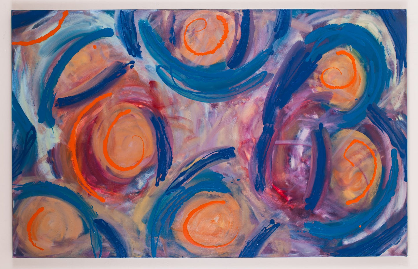 Heartless Encounter - Original Abstract Painting in Austin Texas 30" x 48"