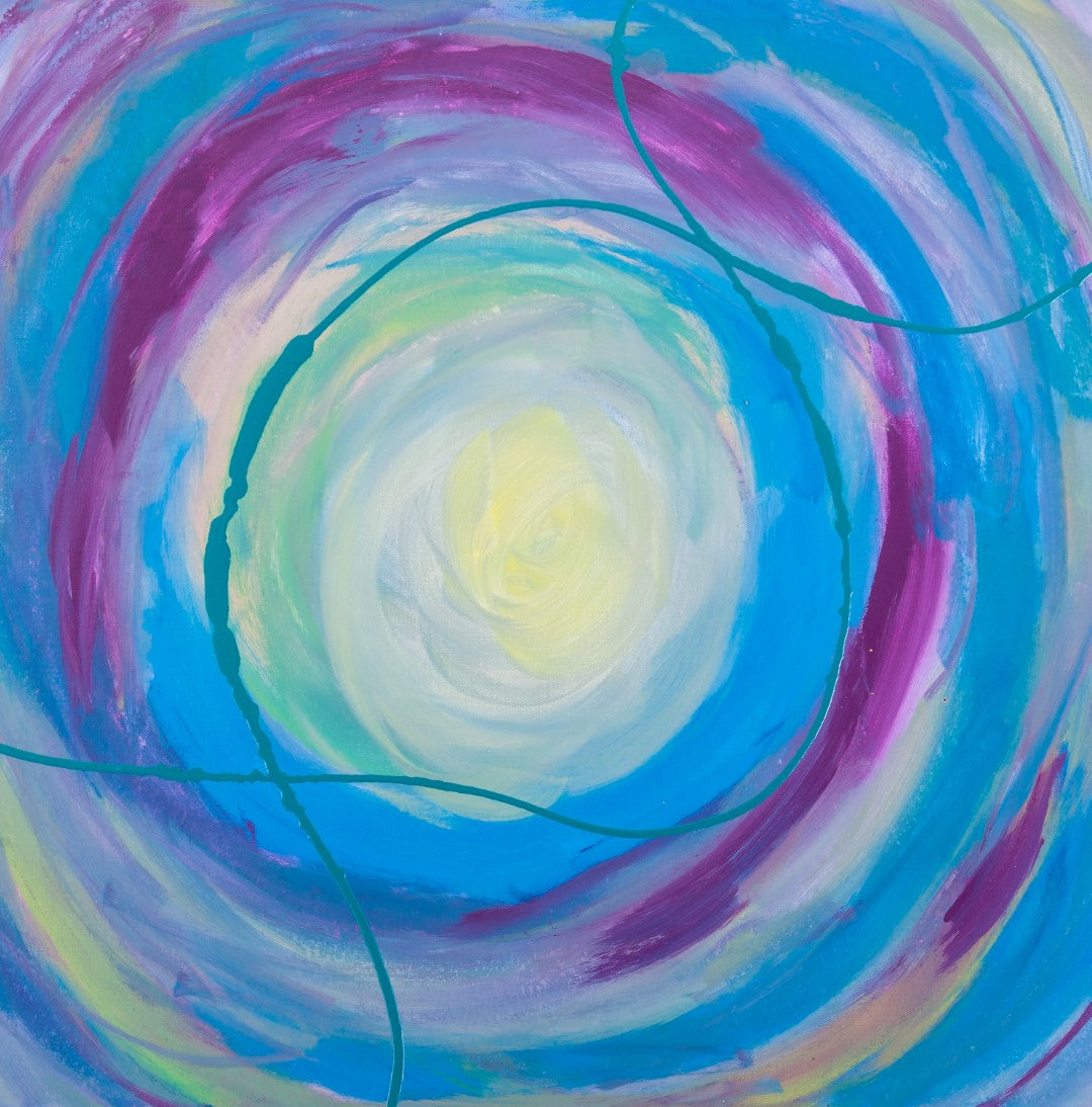 Mingled Jingles - Original Abstract Painting in Austin Texas 24" x 24"