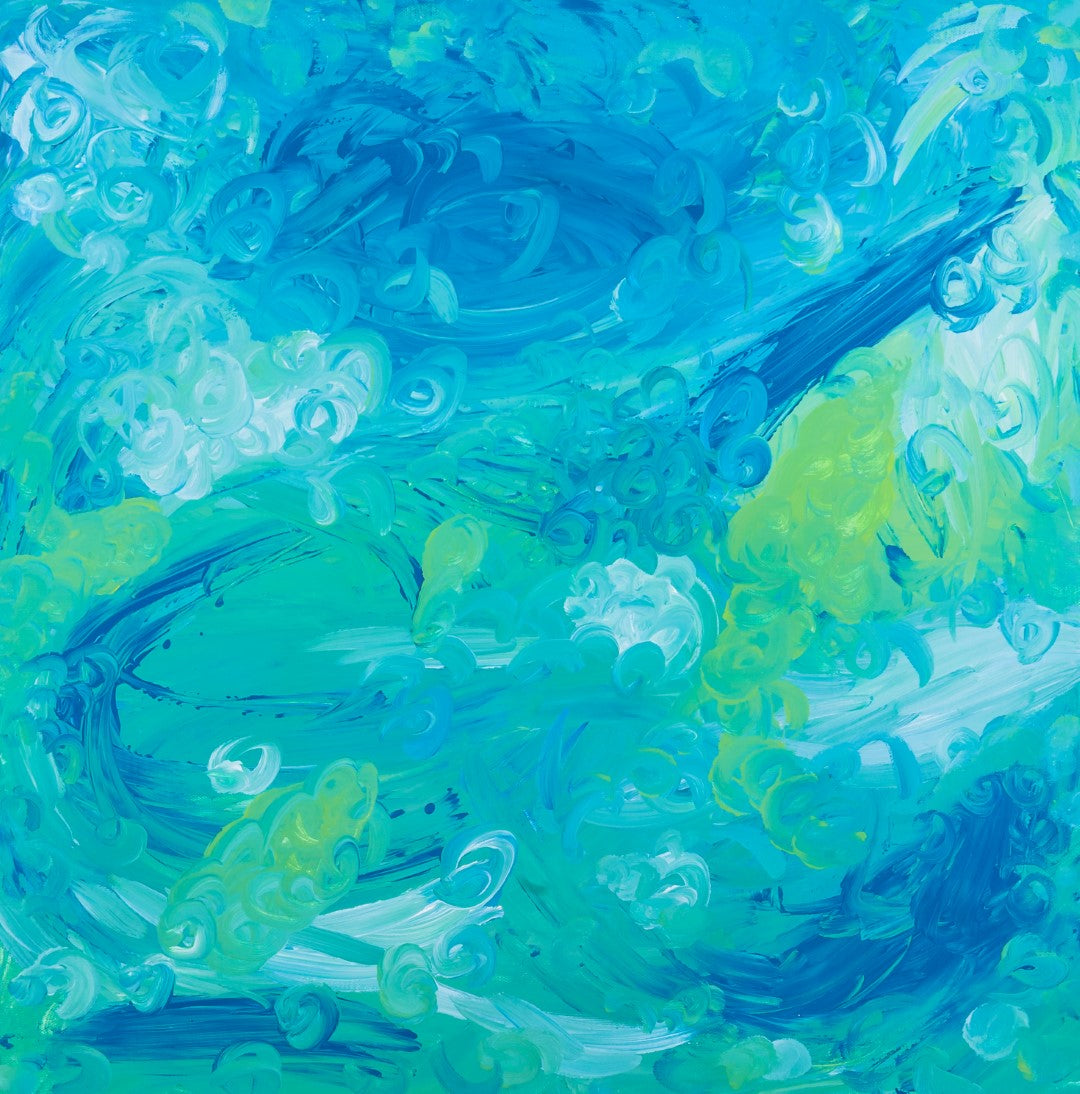 Seasoned Scenario - Original Abstract Painting in Austin Texas 24" x 24"