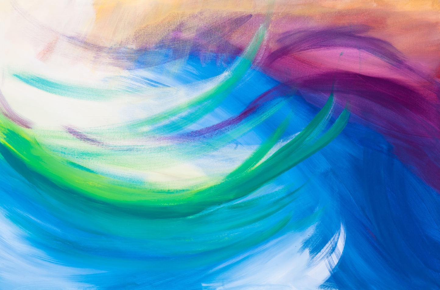 Whispered Wilderness - Original Abstract Painting in Austin Texas 24" x 36"