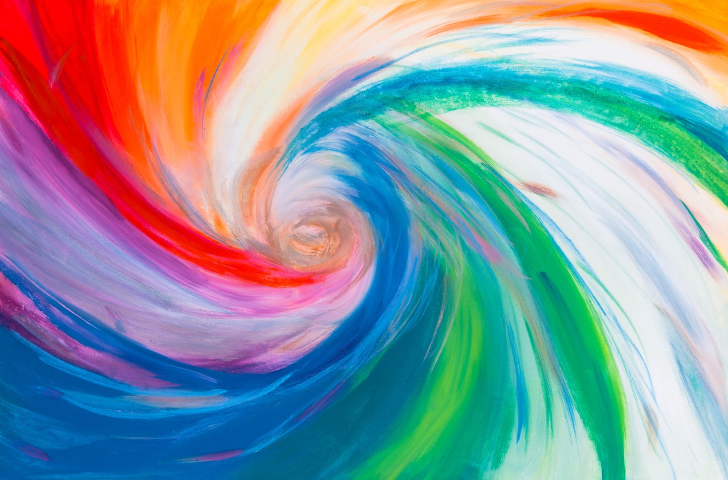Whispered Windmill - Original Abstract Painting in Austin Texas 24" x 36"