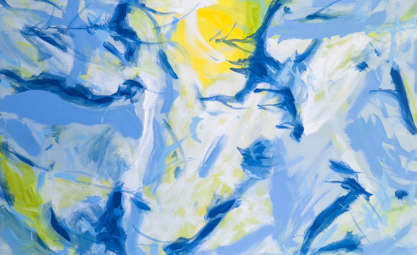Fictional Matter - Original Abstract Painting in Austin Texas 30" x 48"