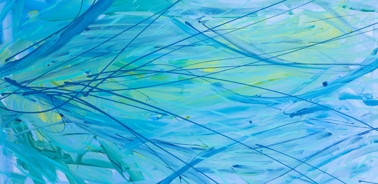 Desiccated Delicacy - Original Abstract Painting in Austin Texas 24" x 48"