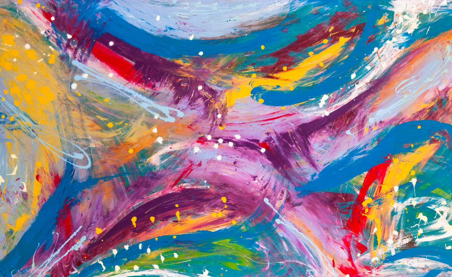 Foolish Dreams - Original Abstract Painting in Austin Texas 30" x 48"