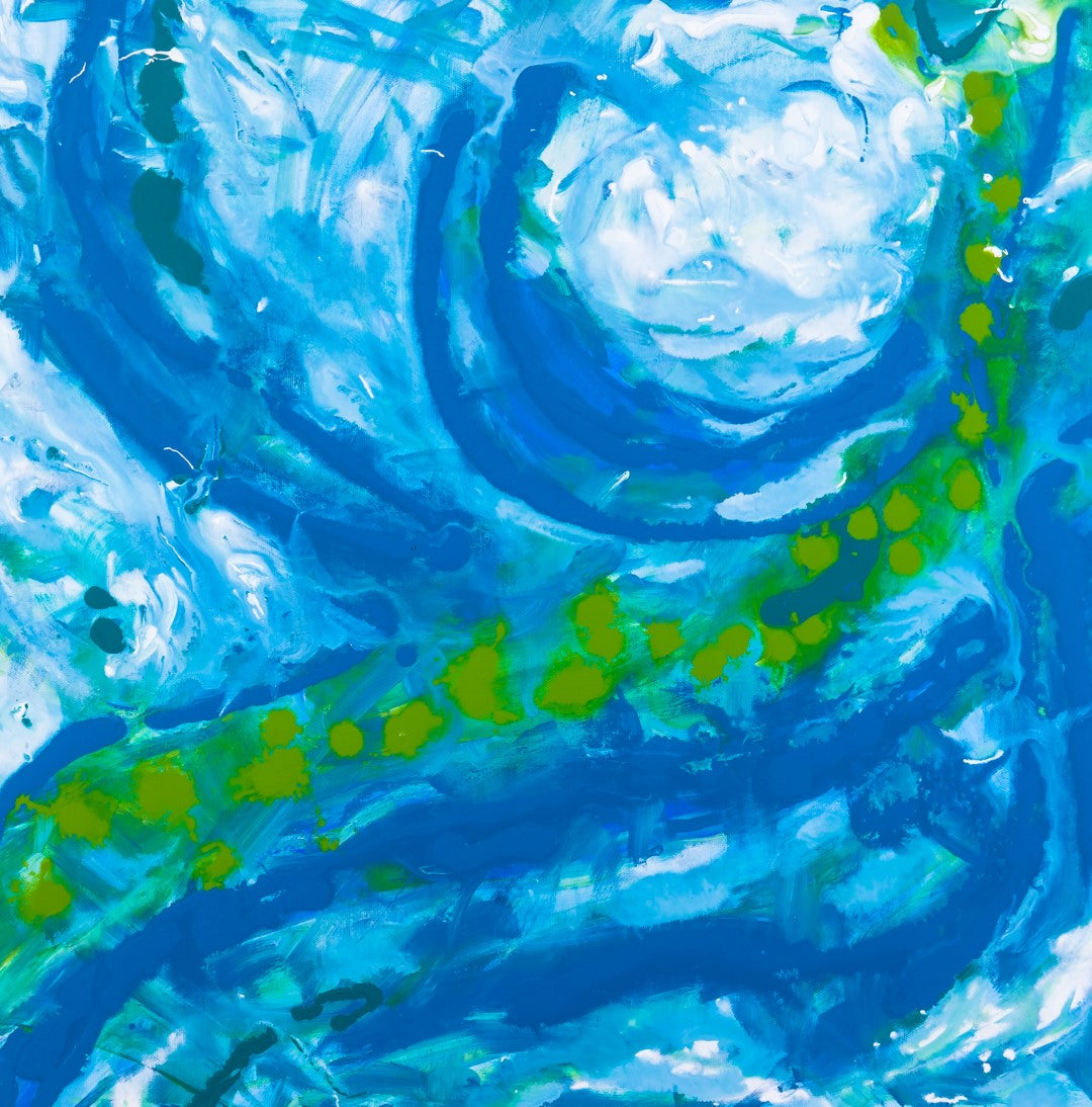 Worthless Secrets - Original Abstract Painting in Austin Texas 24" x 24"