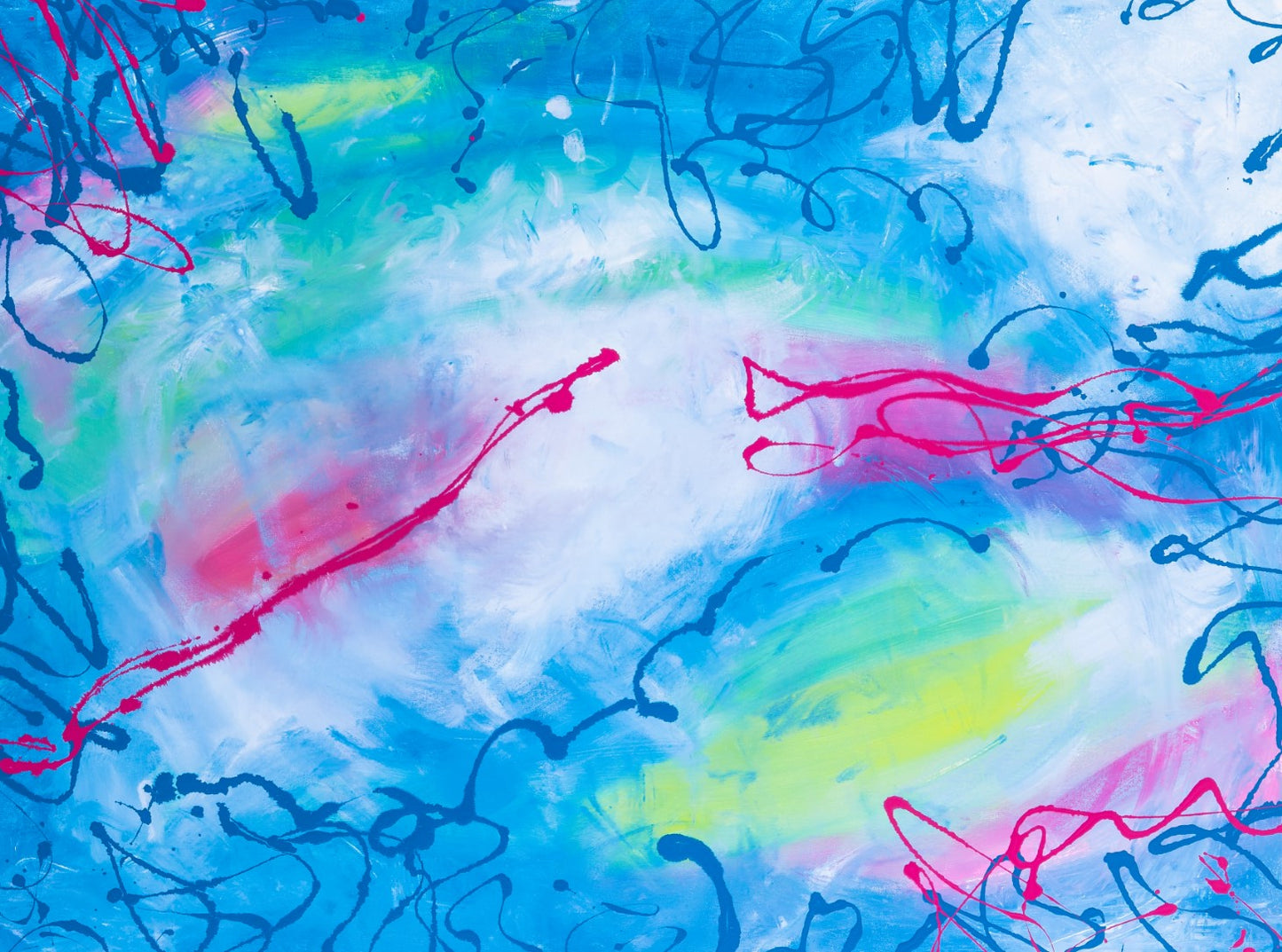 Unconsumed Confection - Original Abstract Painting in Austin Texas 30" x 40"