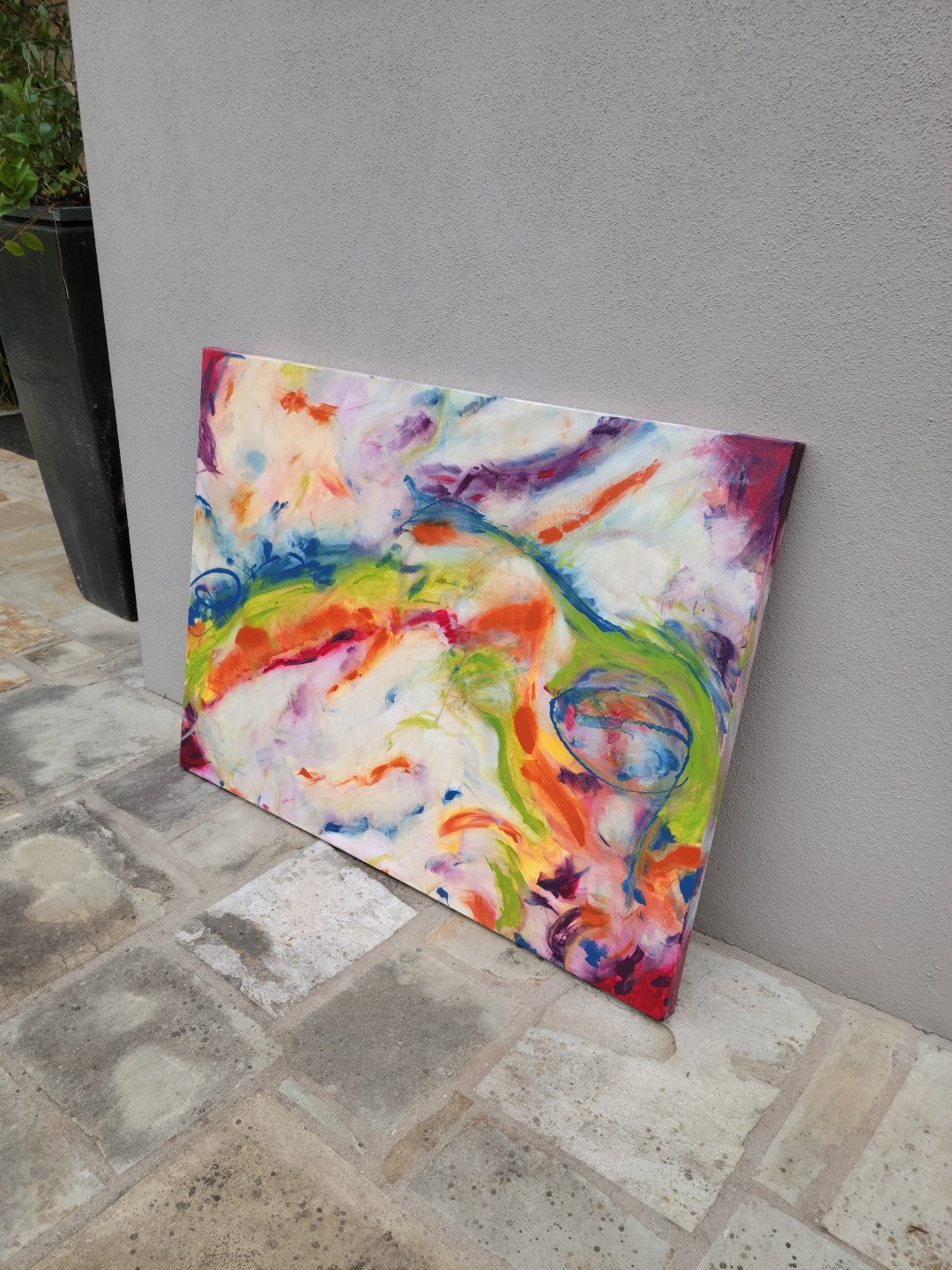 Hazardous Haywire- Original Abstract Painting in Austin Texas 30" x 40"