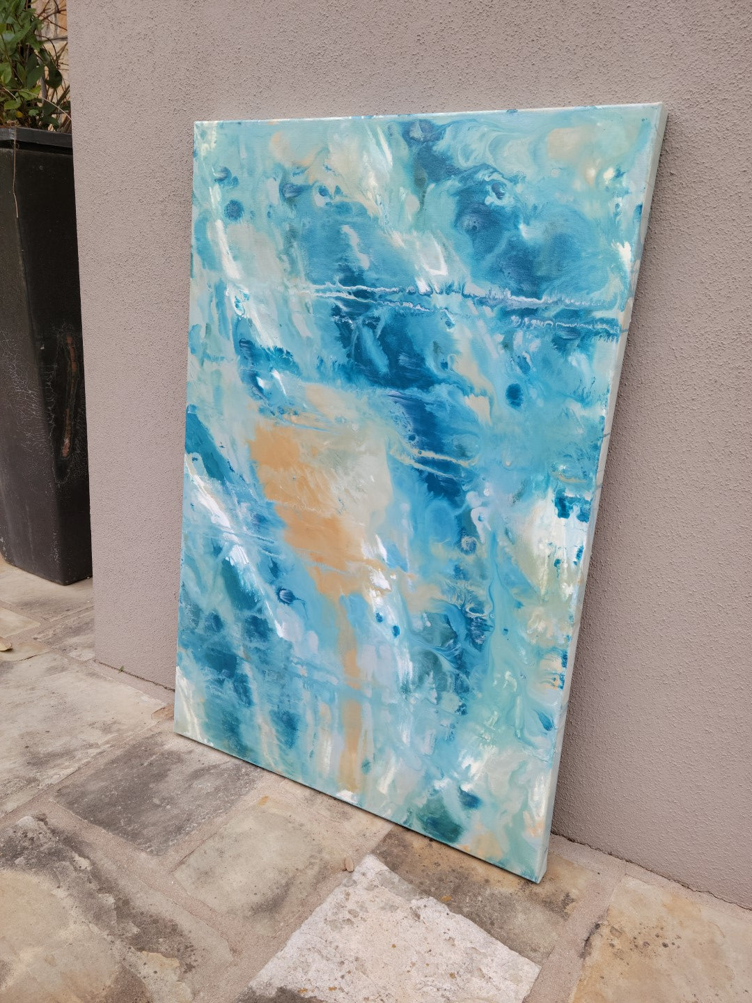 Anxious Hope - Original Abstract Painting in Austin Texas 24" x 36"