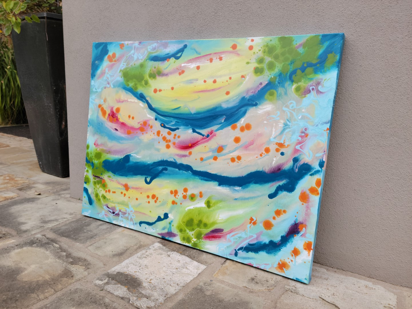 Graceless Gramercy - Original Abstract Painting in Austin Texas 30" x 40"