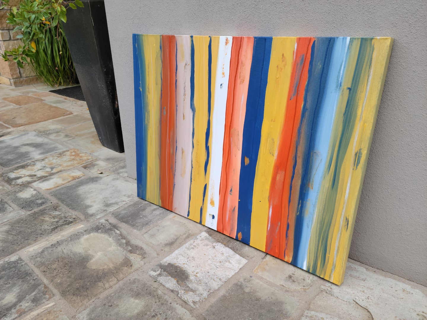 Crazed Ravings - Original Abstract Painting in Austin Texas 30" x 40"