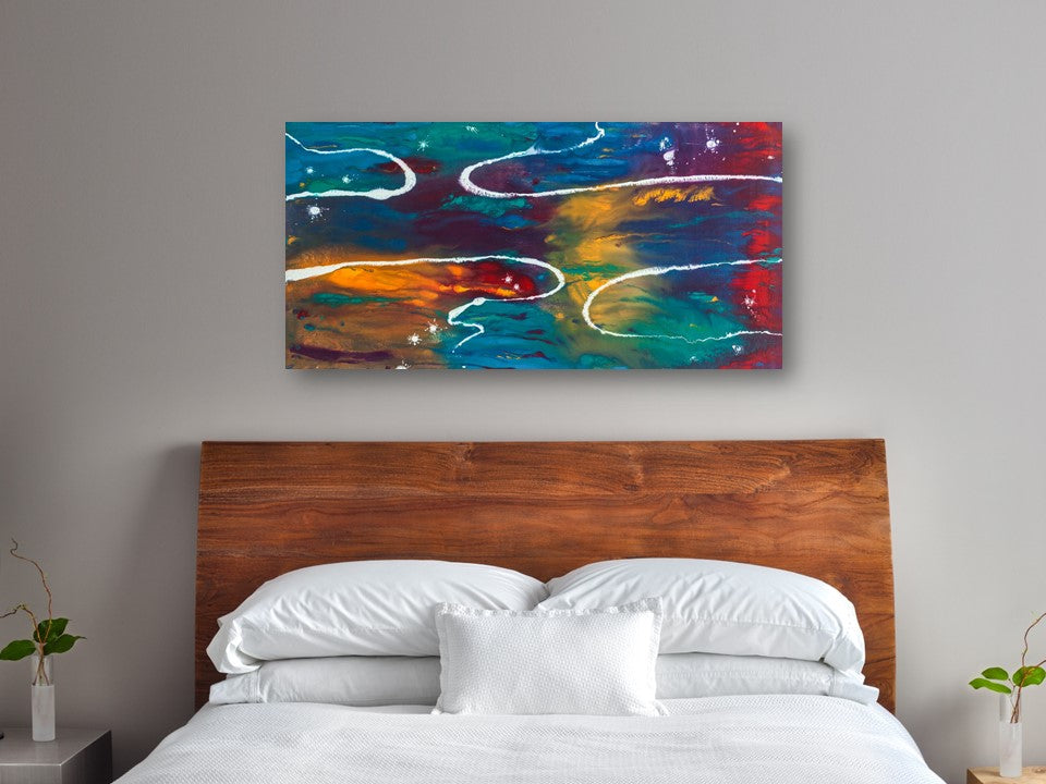 Astral Current - Abstract Canvas Print or Acrylic Print