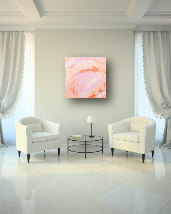 Barely Audible - Original Abstract Painting in Austin Texas 24" x 24"