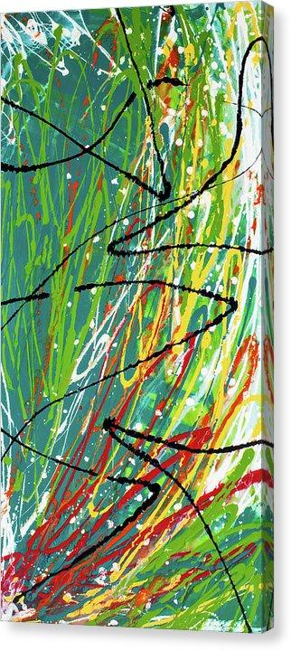 Bold Discourse - Original Abstract Painting in Austin Texas 24" x 48"