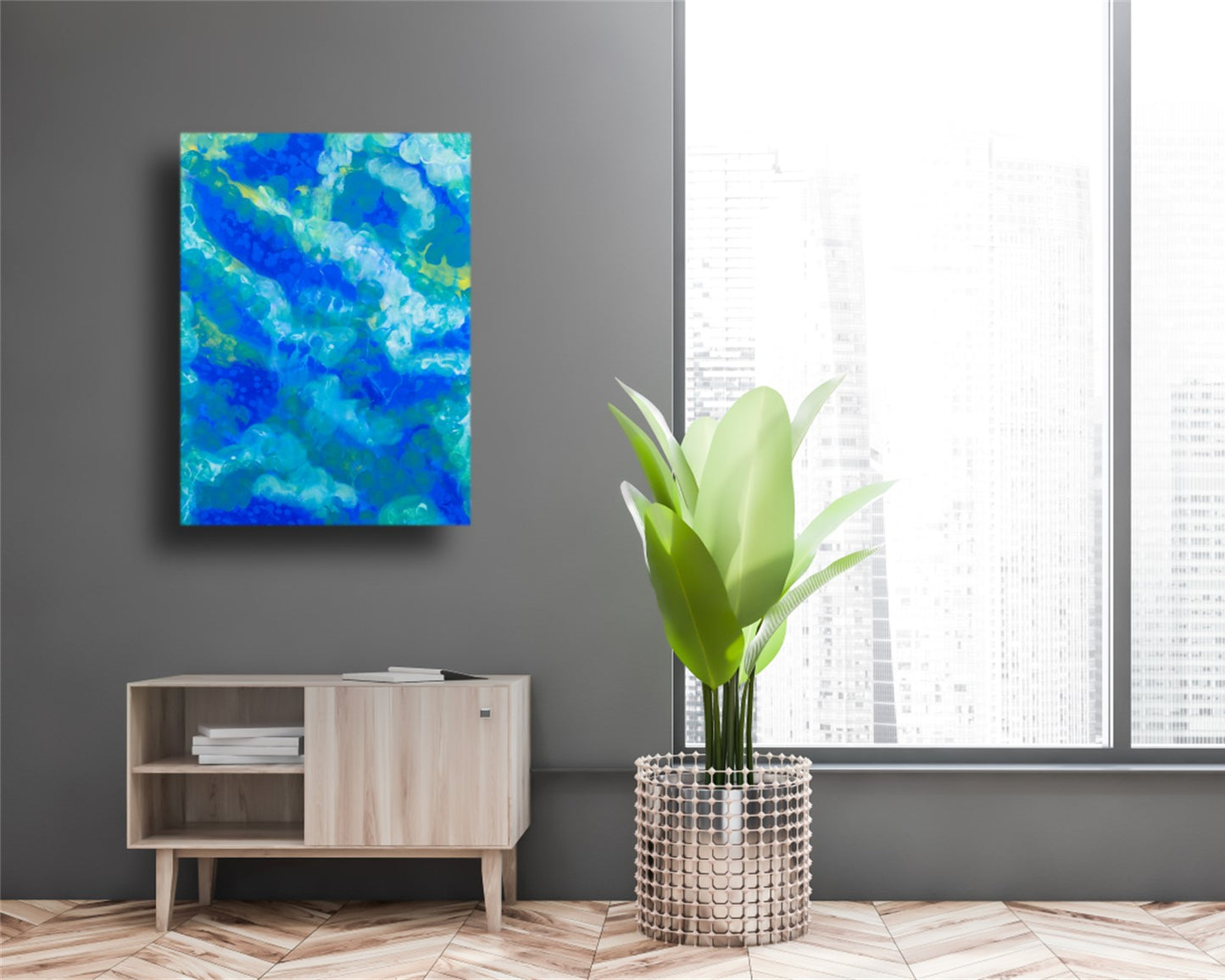 Exiled Essence- Original Abstract Painting in Austin Texas 30" x 40"