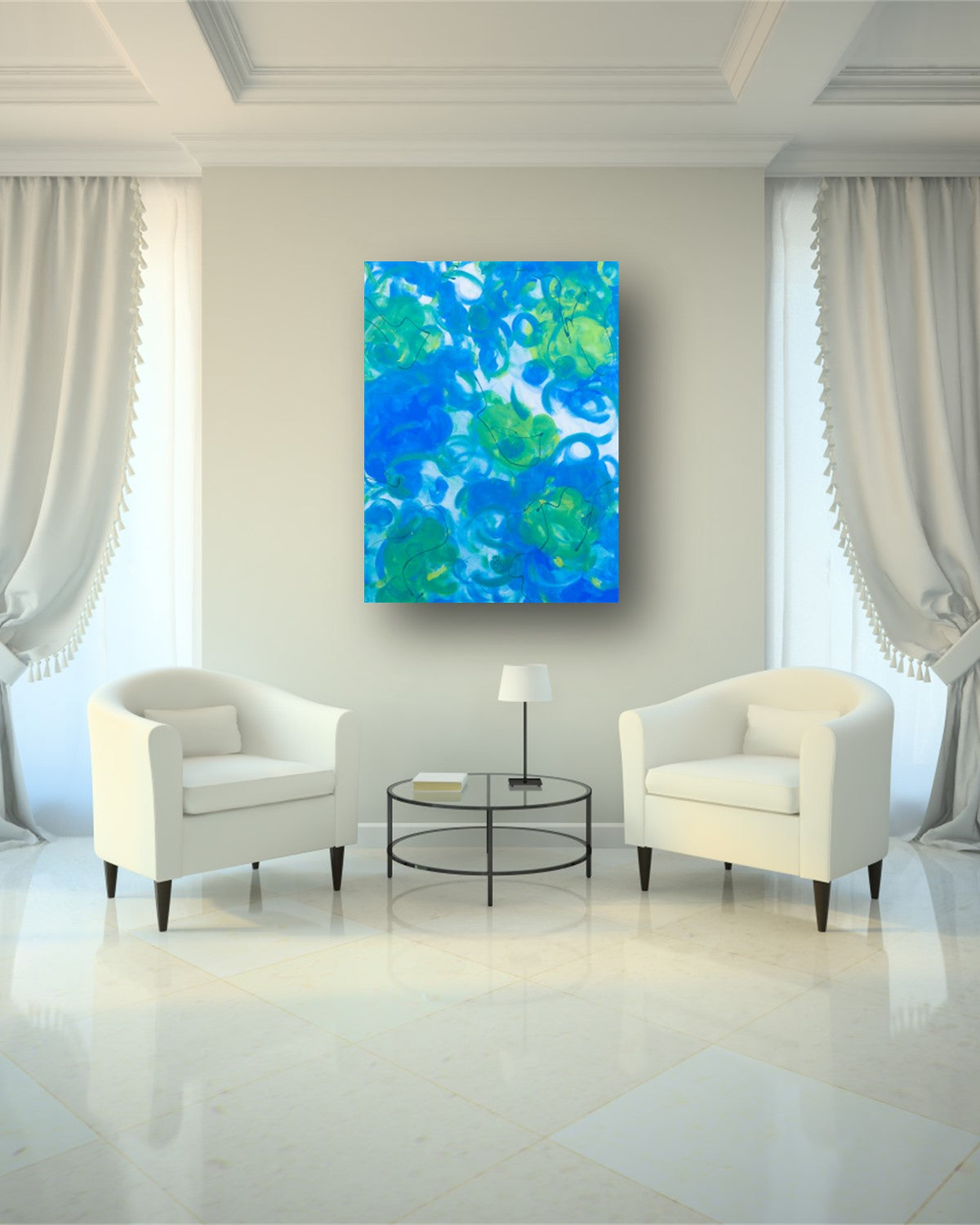Explicit Equity- Original Abstract Painting in Austin Texas 30" x 40"