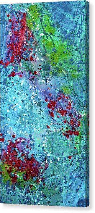Fitting Fancy - Original Abstract Painting in Austin Texas 24" x 48"