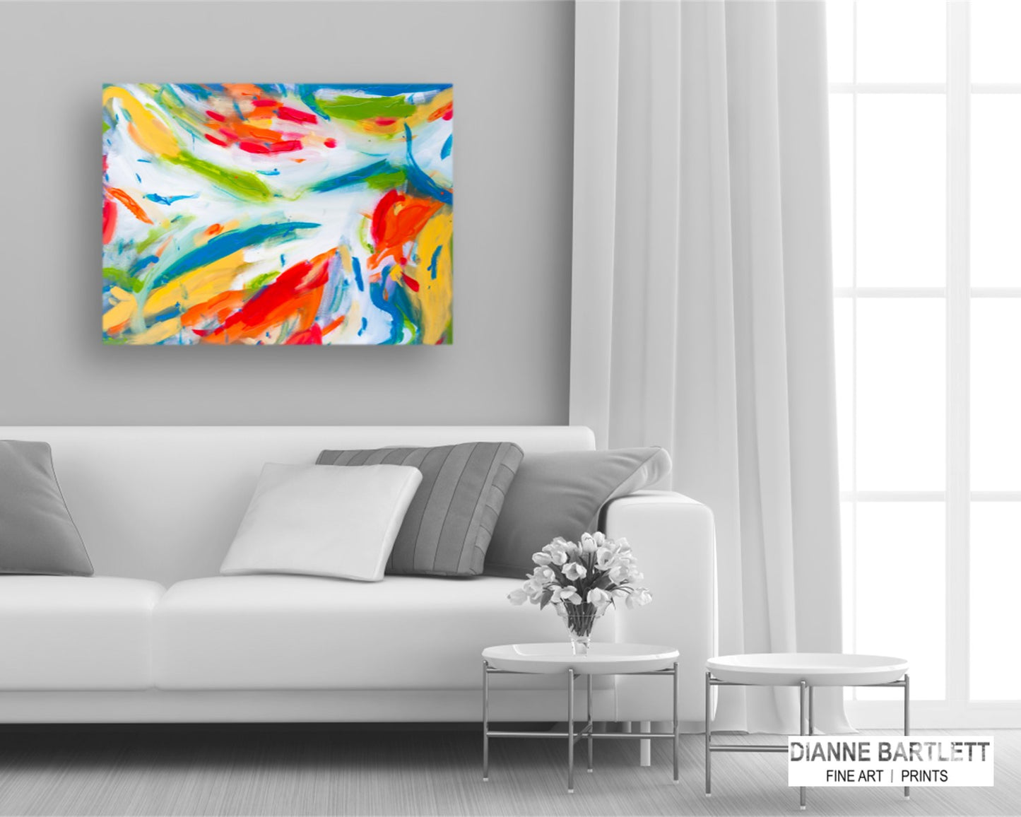 Frantic Fingers - Original Abstract Painting in Austin Texas 30" x 40"