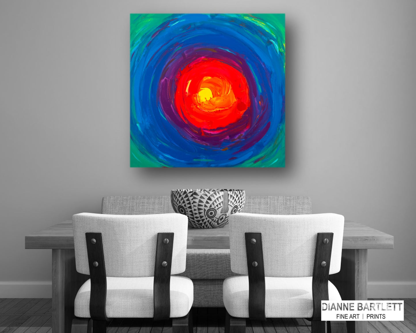 Gold Hearted - Original Abstract Painting in Austin Texas 24" x 24"